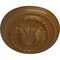 Ekena Millwork Saverne Ceiling Medallion, Hand-Painted Smokey Topaz, 18 1/2"W x 13 1/2"H x 1 7/8"P CM18SASTF - alternate 3